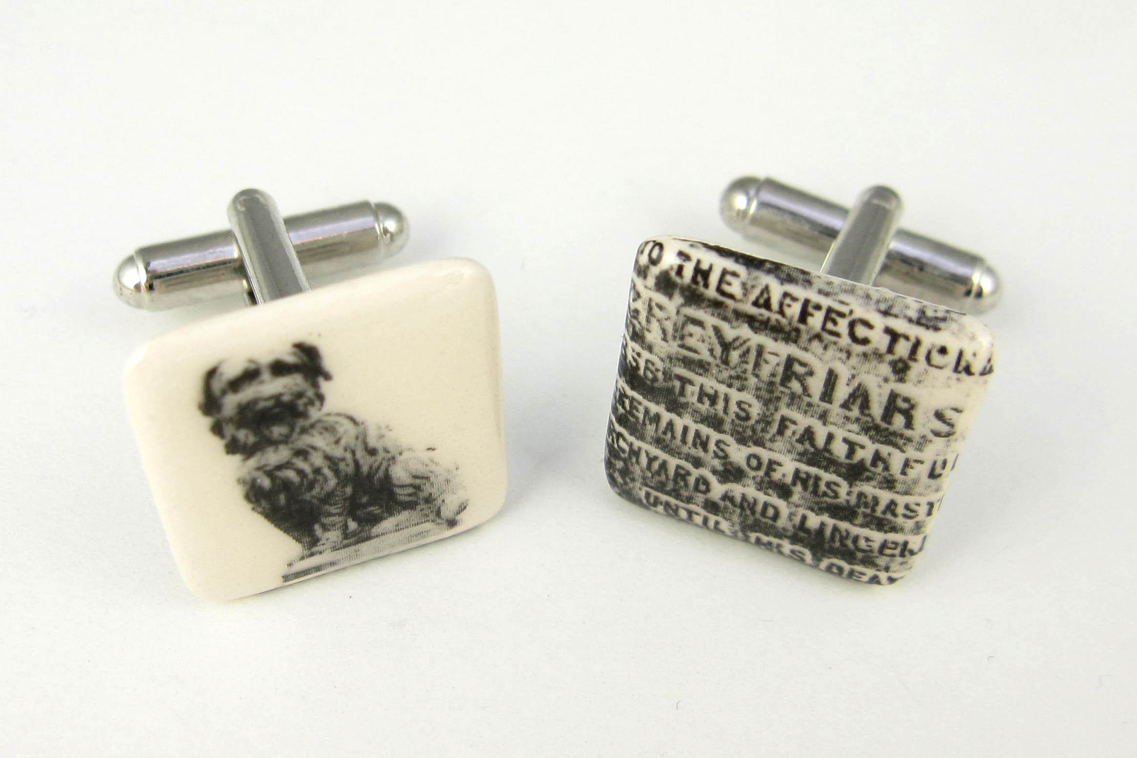 View Edinburgh Greyfriars Bobby cufflinks